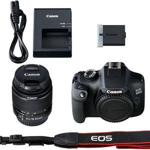 Canon EOS 4000D DSLR Camera with 18-55mm f/3.5-5.6